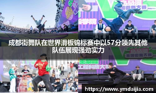 成都街舞队在世界滑板锦标赛中以57分领先其他队伍展现强劲实力